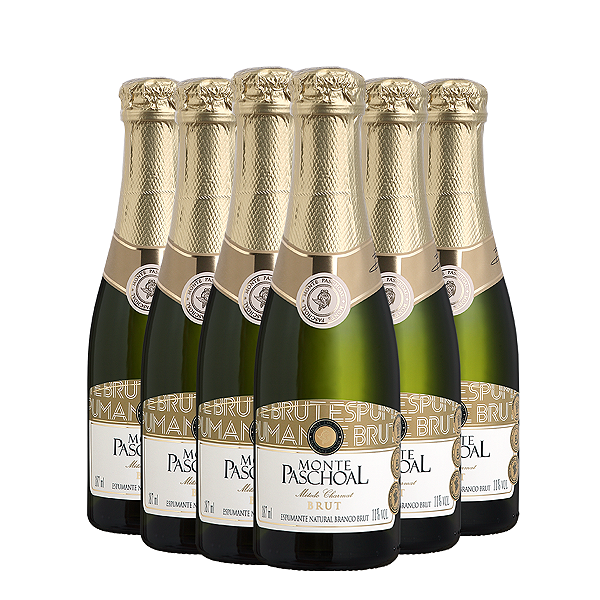 Espumante Monte Paschoal Moscatel Brut 187ml 06 garrafas