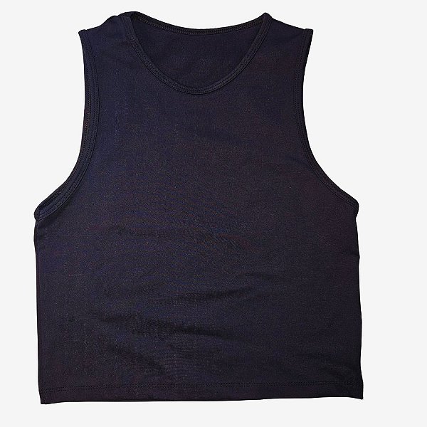 BLUSA CROPPED PRETA