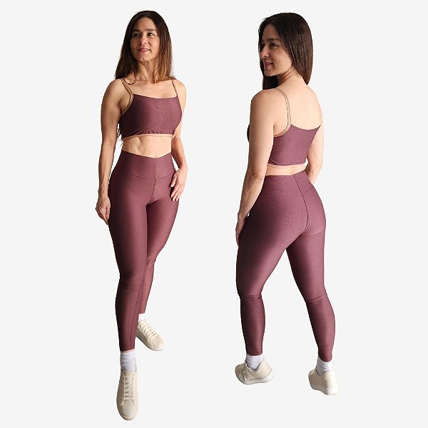 CONJUNTO CANELADO DUAS CORES