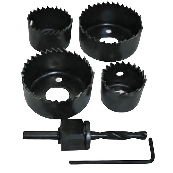 Jogo Serra Copo Kit 6 Peças Para Madeira/gesso/pvc/plástico