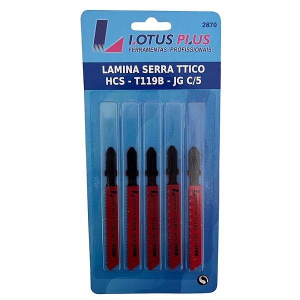 Kit 5 Lâminas Serra Tico Tico Madeira Profissional HCS