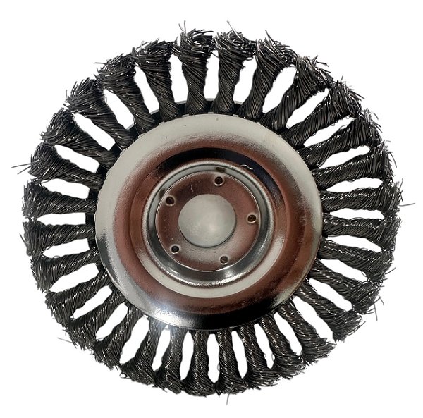 Escova de Aco Rotativa para Rocadeira Profissional Stihl Disco Universal Eletrica 6"
