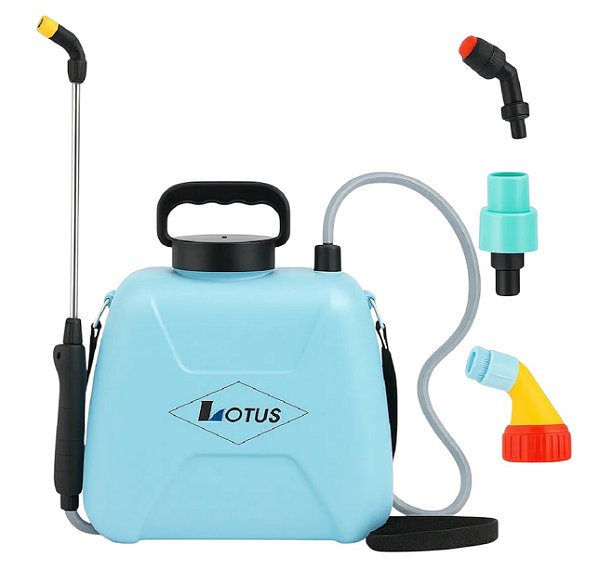 Pulverizador Borrifador Bateria 5L C/ Alça Haste Ajustável Lotus