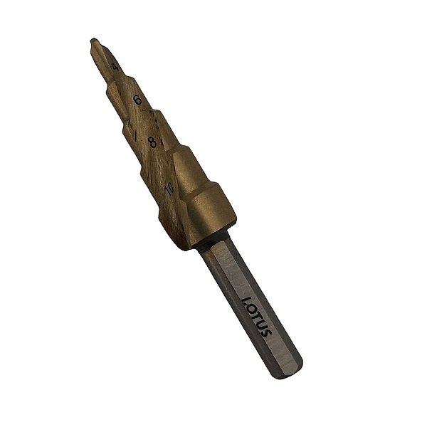 Broca Escalonada de 4 À 12 Mm Hss Espiral Profissional