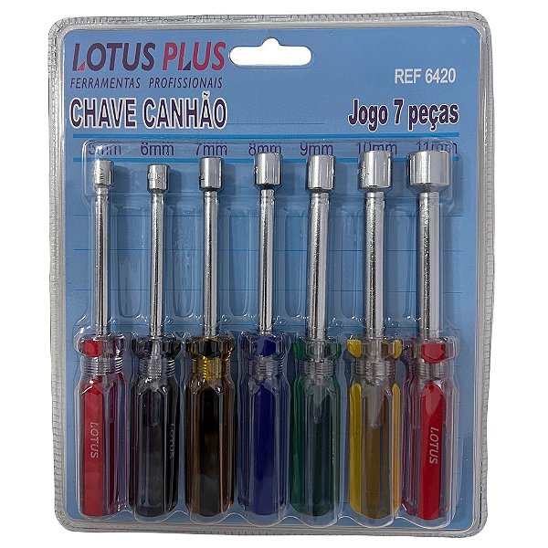Kit Jogo Chave Canhão 5,6,7,8,9,10,11mm 7 peças Lotus