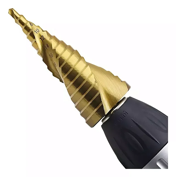 Broca Escalonada de 4 À 32 mm Hss Espiral Profissional