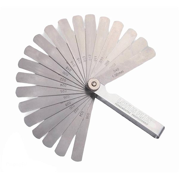 Calibre Regulagem de Folga 0015 A 025 c/ 26 lâminas