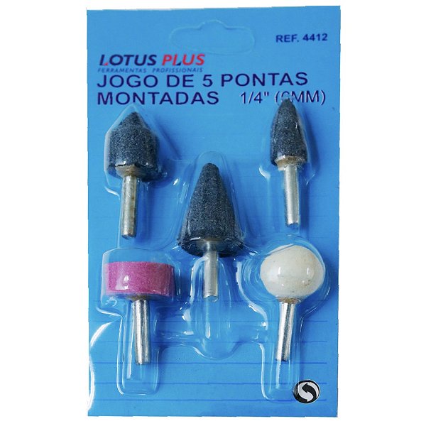 Jogo Com 5 Pontas Montadas Haste De 1/4