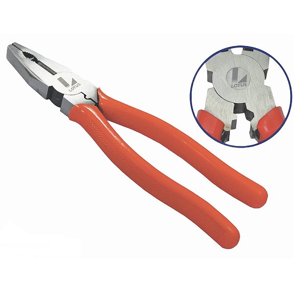 Alicate Universal 9" c/ Prensa Terminal Crv