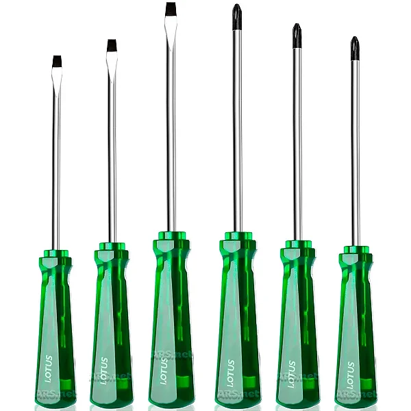 Kit Jogo Chave Fenda/Philips Imantada Crv Com 6 peças