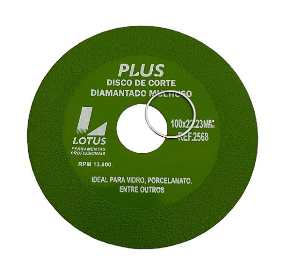 Disco p/ Cortas Vidro Piso Cerâmica Porcelanato 100x22mm