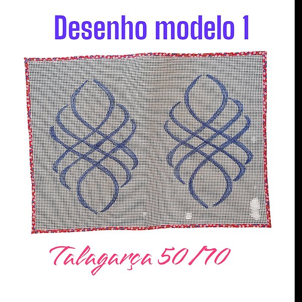 Talagarça desenhada 50/70 modelo 1