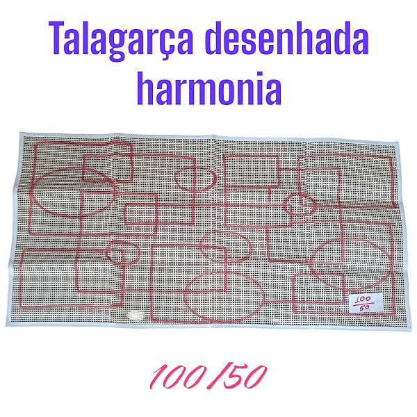 Talagarça desenhada harmonia 100/50