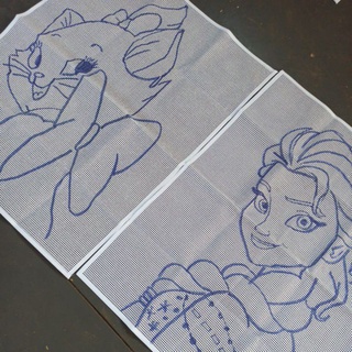 Talagarça desenhada personagens desenho infantil 90/70