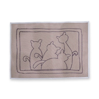 Desenho 4 gatinhos talagarça desenhada 50/70