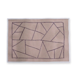 Piso quebrado talagarça desenhada geometrica