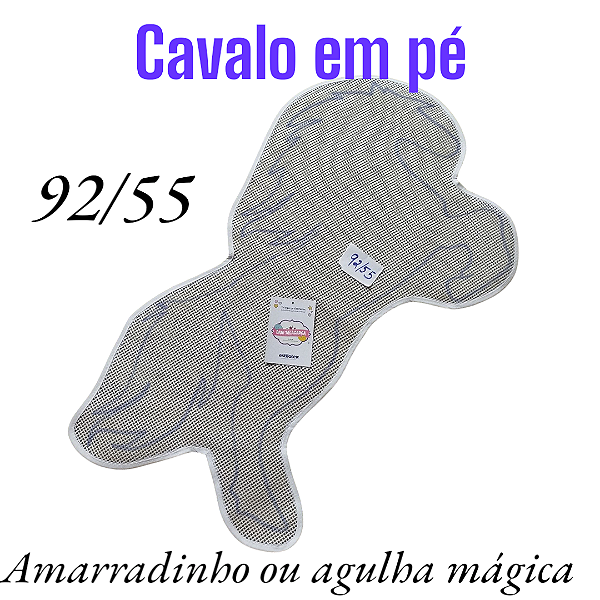 Cavalo em pé talagarça desenhada 92/55