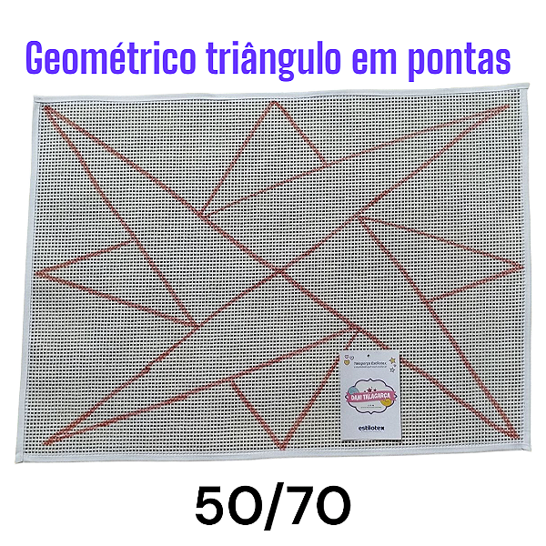 Geométrico triângulo em pontas 50/70