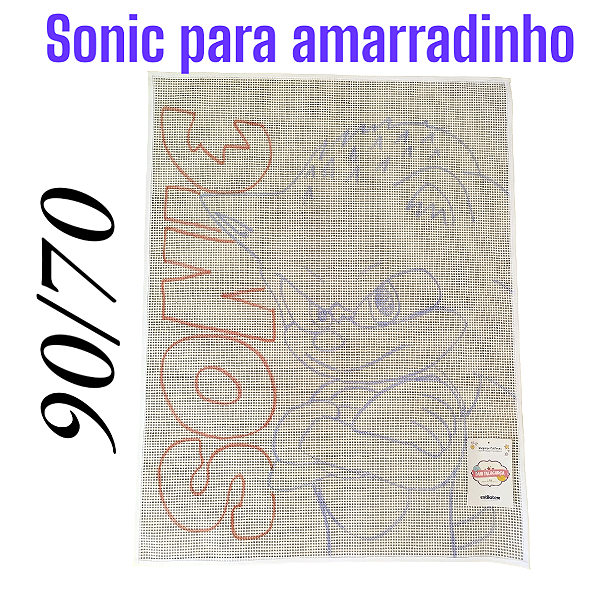 Talagarça desenhada para amarradinho 90/70