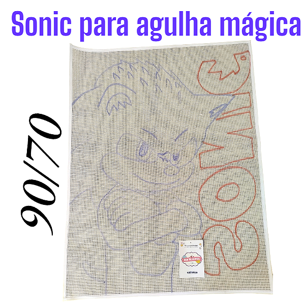Talagarça desenhada para agulha mágica 90/70