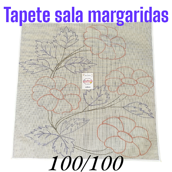Tapete para sala margaridas 100/100