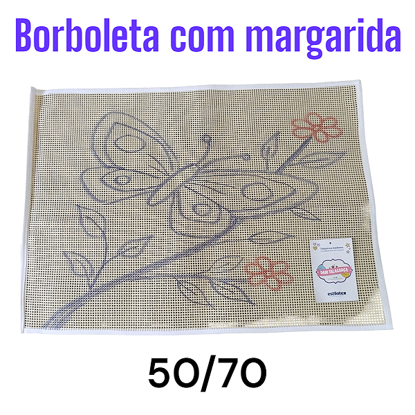 Borboleta com margarida 50/70