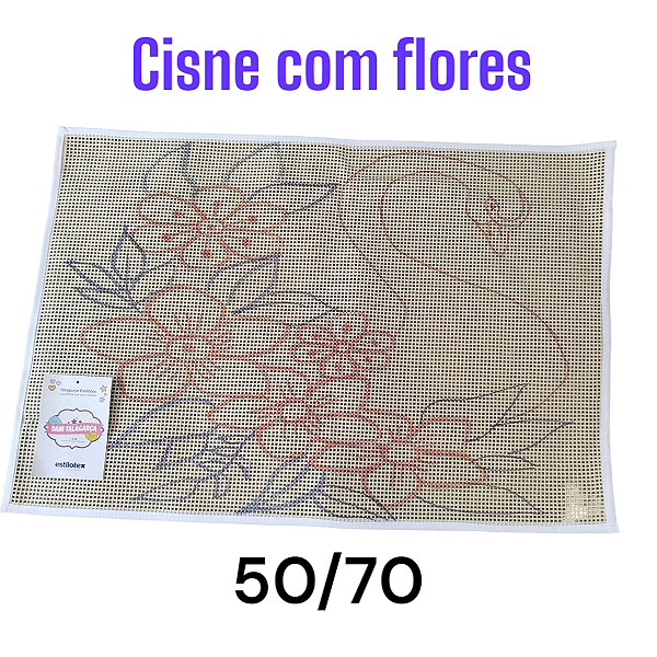 Cisne com flores 50/70