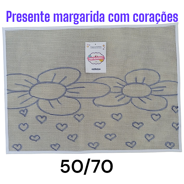 Presente margarida com corações 50/70