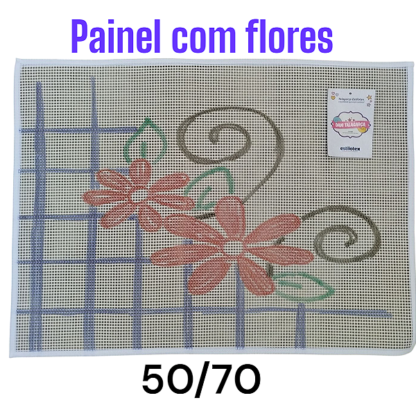 Painel com flores 50/80