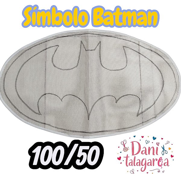 TALAGARÇA DESENHADA SIMBOLO DO BATMAN 100/50