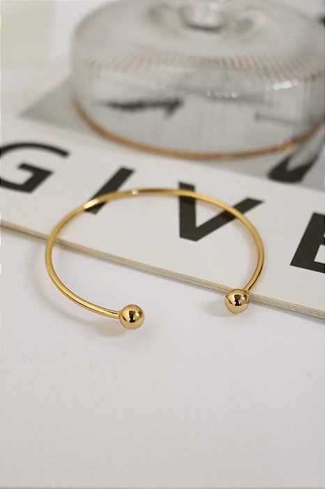Bracelete Balls Dourado