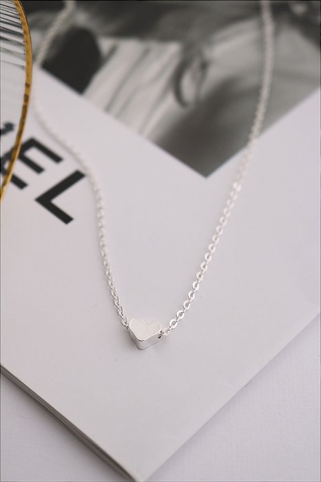 Choker Mini Heart prateado