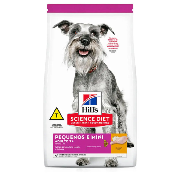 Ração Hills Cães Adulto 7+ Raças Pequenas e Mini 800 g