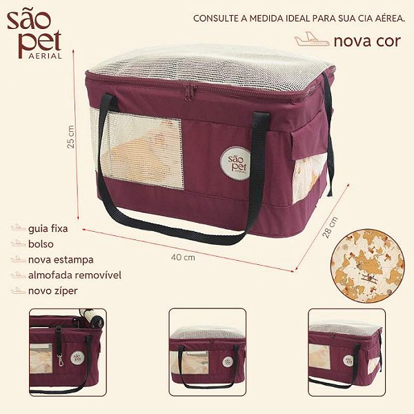 Bolsa Aerialpet Latam - Vermelha