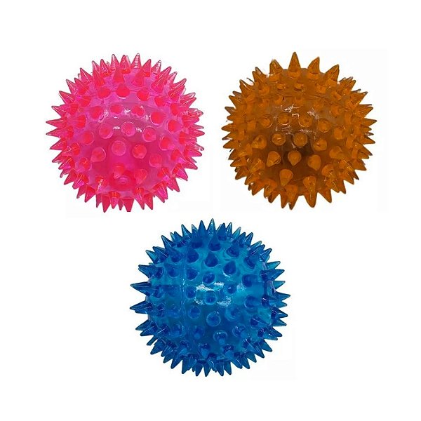 Brinquedo Dog Ball Spike Light P Bom Amigo