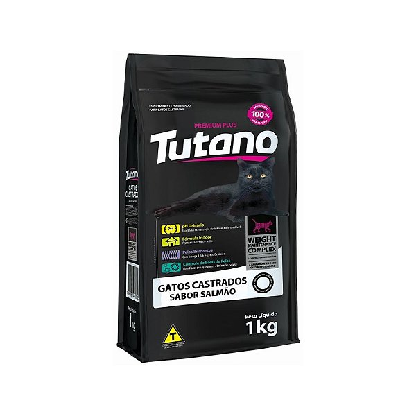 Ração Tutano Gatos Castrados Salmão 1Kg