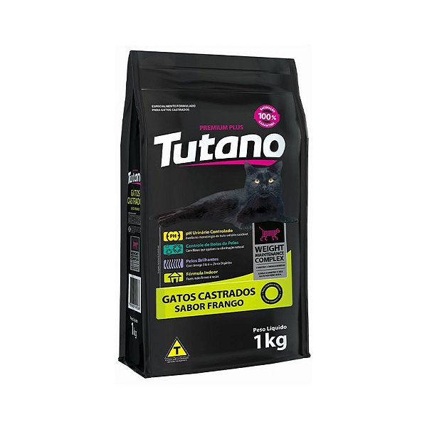Ração Tutano Gatos Castrados Frango 1Kg