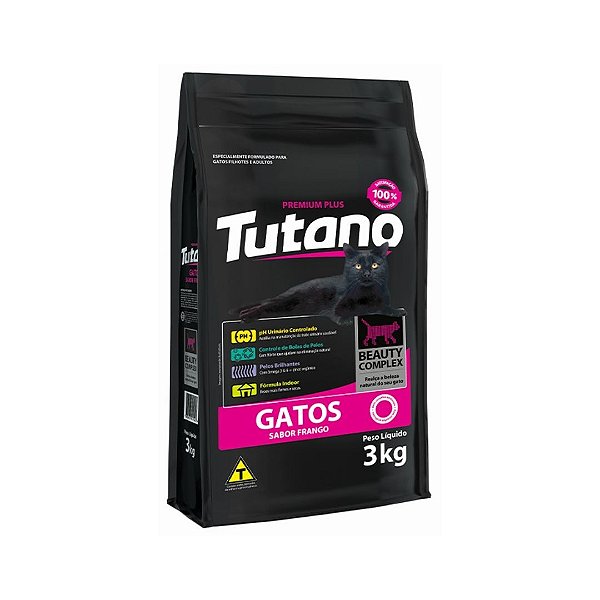 Ração Tutano Gatos Adultos Frango 3Kg