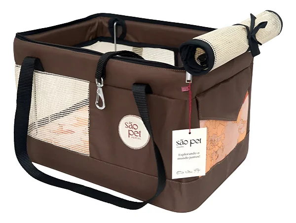 BOLSA AERIAL PET - COMPANHIA AÉREA AZUL: COR - MARROM
