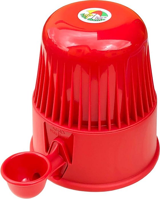Bebedouro Vida Mansa Polipropileno Cães Gatos 2 L- VERMELHO