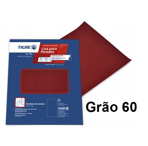 LIXA MASSA/MADEIRA TIGRE GRÃO 60