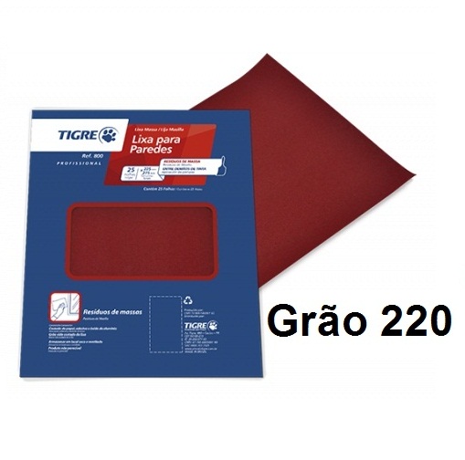 LIXA MASSA/MADEIRA TIGRE GRÃO 220
