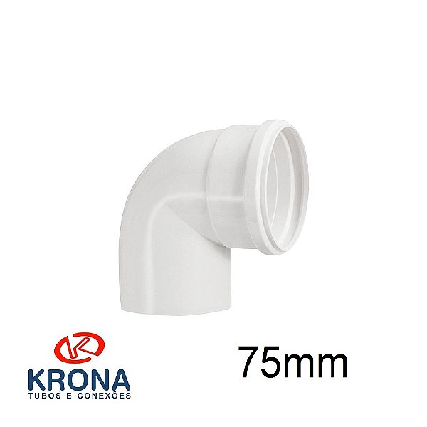 JOELHO ESGOTO 75MM DE 90° KRONA