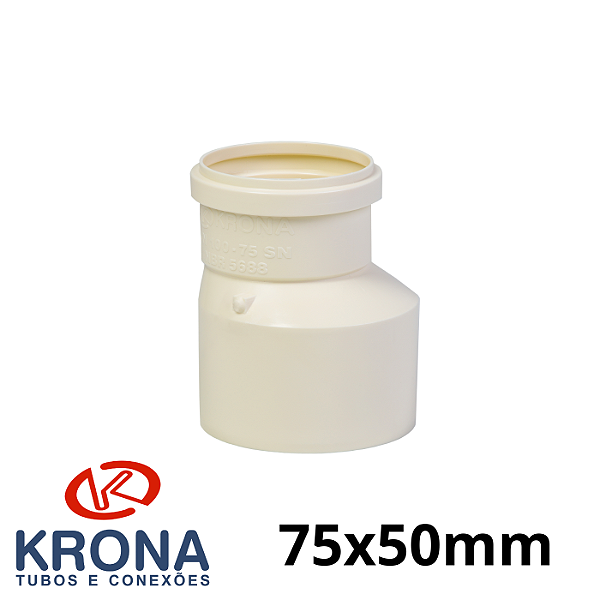 BUCHA DE REDUÇÃO ESGOTO EXCÊNTRICA 75x5OMM - KRONA