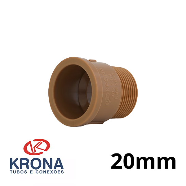 ADAPTADOR SOLDÁVEL CURTO 20MMX1/2" - KRONA