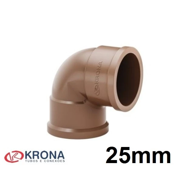 JOELHO SOLDÁVEL 25MM DE 90° GRAUS - KRONA
