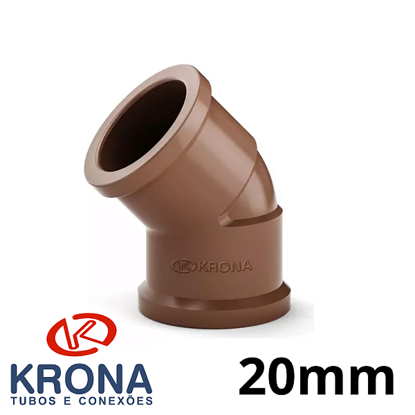 JOELHO SOLDÁVEL 20MM DE 45° GRAUS - KRONA