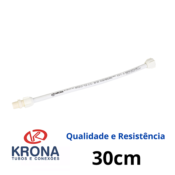 ENGATE PLÁSTICO RABICHO FLEXÍVEL 30CM - KRONA