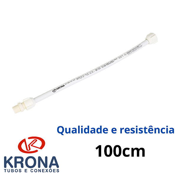 ENGATE PLÁSTICO RABICHO FLEXÍVEL 100CM - KRONA