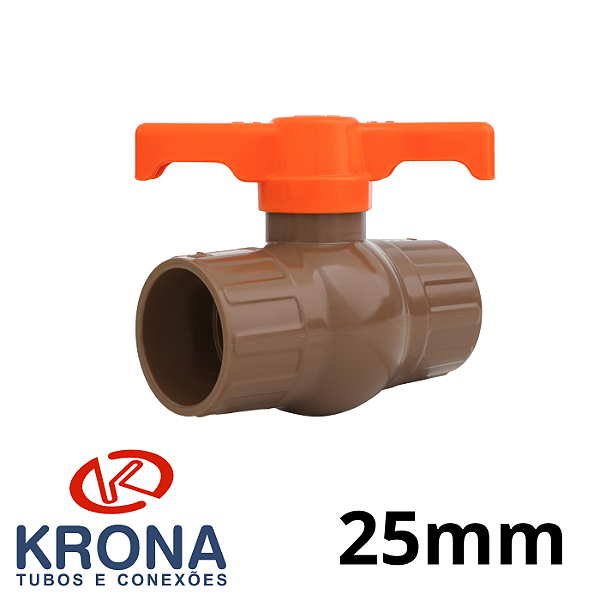 REGISTRO ESFERA SOLDÁVEL 25MM PVC - KRONA